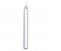 Straight dinner candle DONAU HOME, lacquered, 20x170 mm, 10 pcs, white