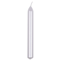 Straight dinner candle DONAU HOME, lacquered, 20x170 mm, 10 pcs, white