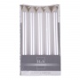 Straight dinner candle DONAU HOME, lacquered, 20x170 mm, 10 pcs, white