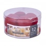 Floating pastille candle DONAU HOME, 48x28 mm, 12 pcs, red