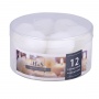 Floating pastille candle DONAU HOME, 48x28 mm, 12 pcs, white