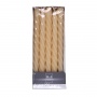 Baroque candle DONAU HOME, 22x240 mm, 10 pcs, cream