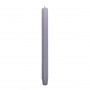 Long ribbed dinner candle DONAU HOME, 25x300 mm, 4 pcs, grey