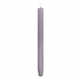 Long ribbed dinner candle DONAU HOME, 25x300 mm, 4 pcs, ash grey