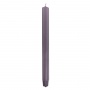 Long ribbed dinner candle DONAU HOME, 25x300 mm, blackberry