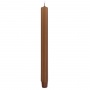 Long ribbed dinner candle DONAU HOME, 25x300 mm, 4 pcs, caramel