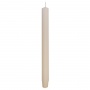 Long ribbed dinner candle DONAU HOME, 25x300 mm, 4 pcs, cream