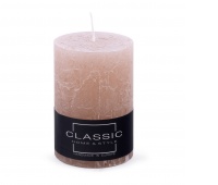 Pillar candle rustic DONAU HOME, 70x100 mm, powder pink