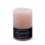 Pillar candle rustic DONAU HOME, 70x100 mm, powder pink