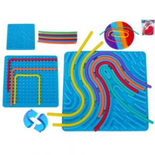 FINGERPRINT MAZE 6 RODZAJÓW 12-NITEK 12;5CM, Kreatywne, Zabawki