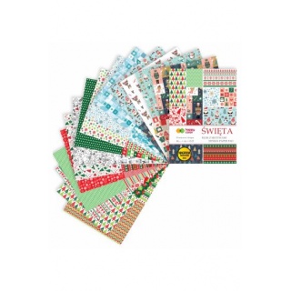 BLOK Z MOTYWAMI ŚWIĘTA A4 15ark.H.COLOR, Scrapbooking, Art. kreatywne