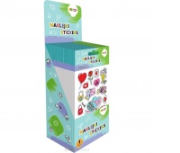 NAKLEJKI 3D PUFFY BOX 1-UNI 50szt.10x20cm.H.COLOR, Naklejki, Art. kreatywne