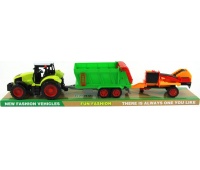TRAKTOR Z PRZYCZEPAMI POD KLOSZEM 6342