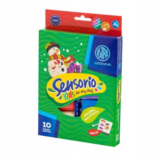 LEKKA MASA PLAST.SENS.KIDS 10kol.MIKOŁ.,BAŁW.,ELF, Masy plastyczne i glinki, Plastyka