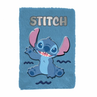 PAMIĘTNIK PLUSZOWY A4 STITCH DS24GW-3679, Pamiętniki, Zeszyty i bloki