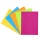 Teczka z gumką OFFICE PRODUCTS, Fluo soft touch, karton/lakier, A4, 320gsm, 3-skrz., mix kolorów