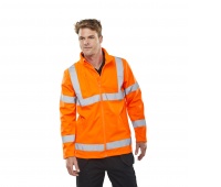 Warning jacket BEESWIFT Softshell, size M, orange