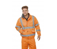 Warning jacket BEESWIFT Bomber, size M, orange