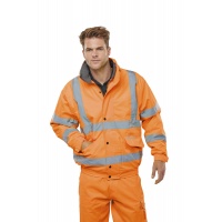 Warning jacket BEESWIFT Bomber, size 5XL, orange