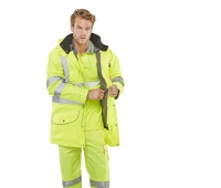 Warning jacket BEESWIFT Elsener, 7in1, size XL, yellow