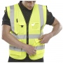 Warning vest BEESWIFT Executive, size 3XL, yellow