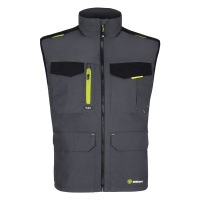 Padded bodywarmer BEESWIFT Flex, size XXL, grey/black