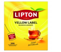 Tea LIPTON black, Yellow Label, 200 bags