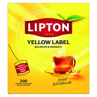 Tea LIPTON black, Yellow Label, 200 bags