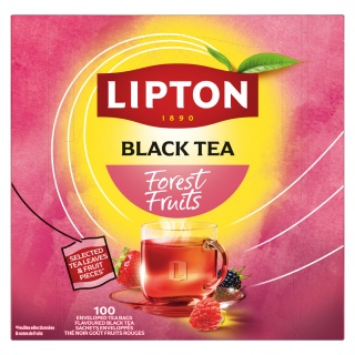 Herbata LIPTON Feel Good Selection, Refresh, owoce leśne, 100 kopert