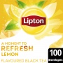 Herbata LIPTON Refresh, lemon, 100 kopert, Herbaty, Artykuły spożywcze