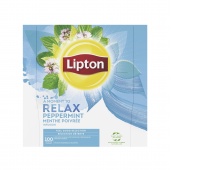 Tea LIPTON Relax, mint, 100 envelopes