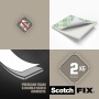 Mounting squares SCOTCH-FIX, double-sided, 25x25mm, 16 strips, white