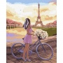 Paint by numbers IDEYKA, 40x50 cm, romance in Paris, 1 pc, in a box