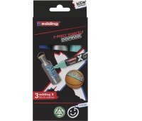 Multi marker e-6900 EDDING, oceanic colors, set of 3 pcs.
