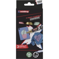 Multi marker e-6900 EDDING, pastelowe kolory, zestaw 3 szt., Markery, Artykuły do pisania i korygowania