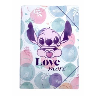 TECZKA PP A3 Z GUMKĄ STITCH PASTEL DISNEY FASHION, Teczki plastikowe, Organizacja dokumentów
