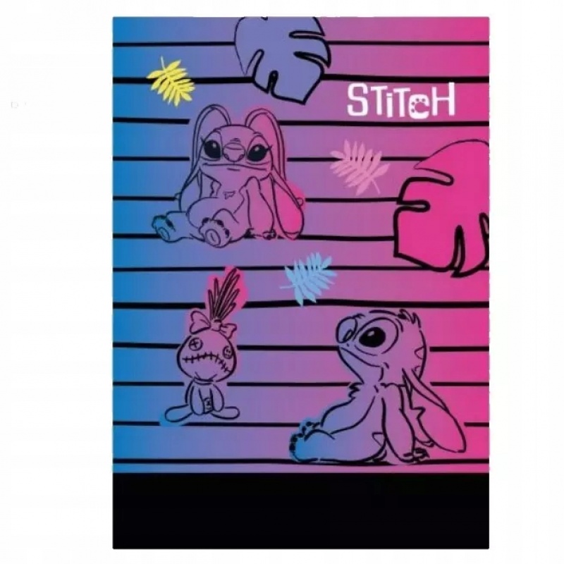 ZESZYT A5 32K.KRATKA (m) WZÓR 3 STITCH DISNEY, Zeszyty, Zeszyty i bloki