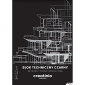 BLOK TECHNICZNY A3 10ark 160g CREATINIO CZARNY, Bloki, Zeszyty i bloki