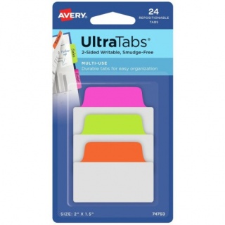 Zakładki indeksujące 50,8x38,1 /24/kolorowe neon, Zakładki indeksujące, Galanteria papiernicza