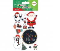 NAKLEJKI EFFECT-XMAS MERRY XMAS 10x20cm.H.COL