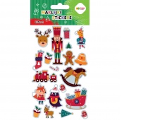 NAKLEJKI EFFECT-XMAS TOYS 10x20cm.H.COLOR