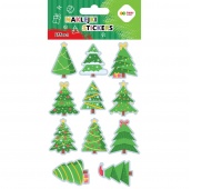 NAKLEJKI EFFECT-XMAS TREE 10x20cm.H.COLOR, Naklejki, Art. kreatywne