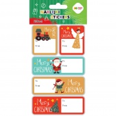 NAKLEJKI EFFECT-XMAS MERRY XMAS TAG 10x20cm.H.COL
