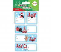 NAKLEJKI EFFECT-XMAS JOY TAG 10x20cm.H.COLOR, Naklejki, Art. kreatywne