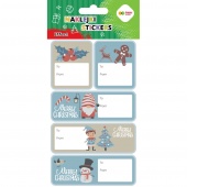 NAKLEJKI EFFECT-XMAS BLUE TAG 10x20cm.H.COLOR, Naklejki, Art. kreatywne