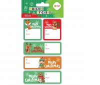 NAKLEJKI EFFECT-XMAS ANIMALS TAG 10x20cm.H.COLOR