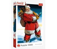 PUZZLE 1000 XMAS COCA COLA MIKOŁAJ NA ŚNIEGU !!, 1000 elementów, Puzzle