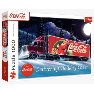 PUZZLE 1000 XMAS COCA COLA ŚWIĄTECZNA CIĘŻARÓWKA!!, 1000 elementów, Puzzle
