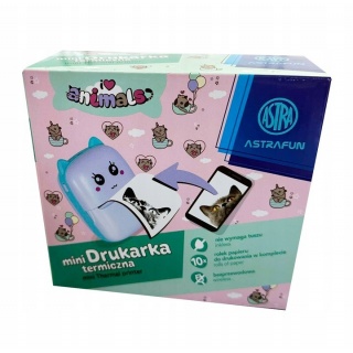 DRUKARKA TERMICZNA ASTRAFUN ANIMALS+PAPIER, Drukarki, Urządzenia biurowe