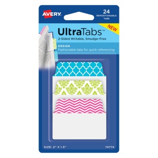 ZAKŁADKI INDEKSUJĄCE 50,8x38,1mm.PRZEZR.WZÓR /24/, Zakładki indeksujące, Galanteria papiernicza